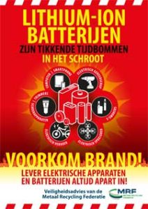 brandgevaar batterijen en accu